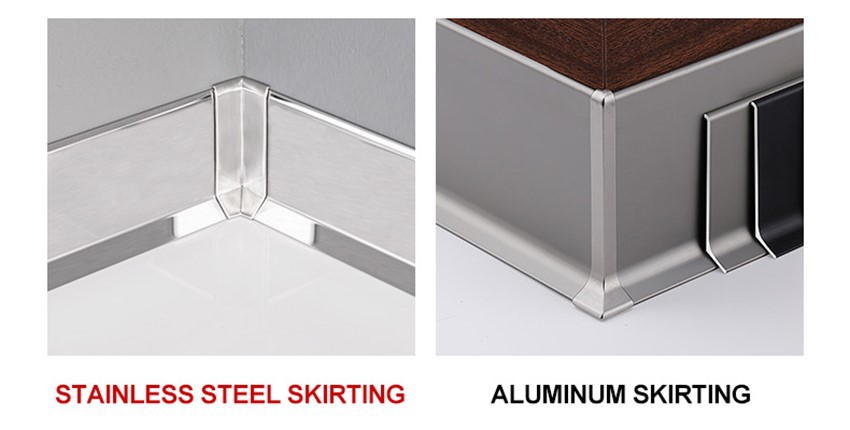 flat stainless steel baseboard flat stainless steel baseboard