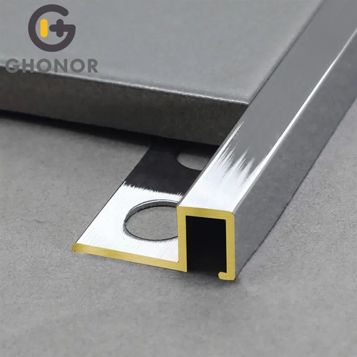 Viền gạch bằng đồng thau đánh bóng 10mm